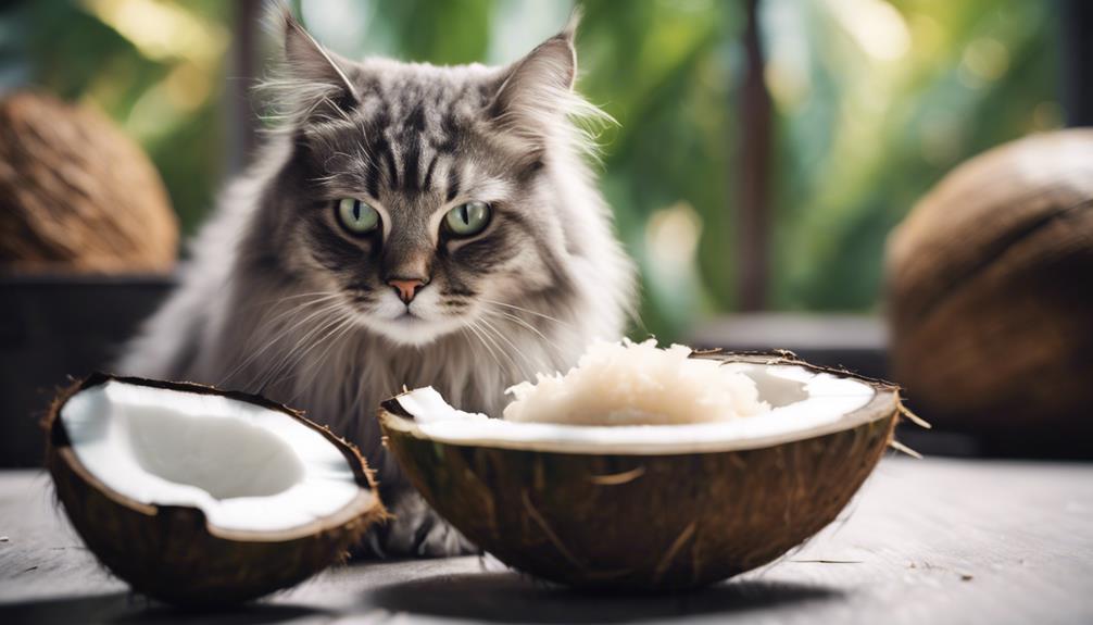 cats and coconut consumption