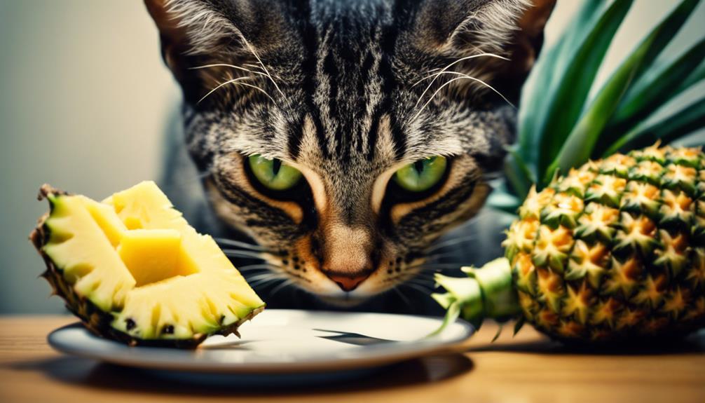 cats and pineapple safety