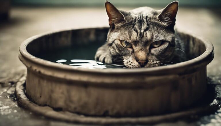 cats showing dehydration symptoms