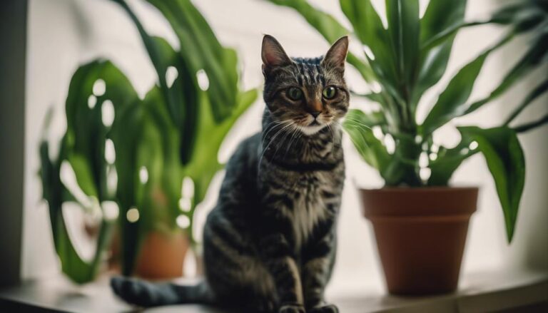 preventing cats eating plants