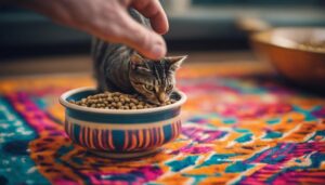 providing food for felines