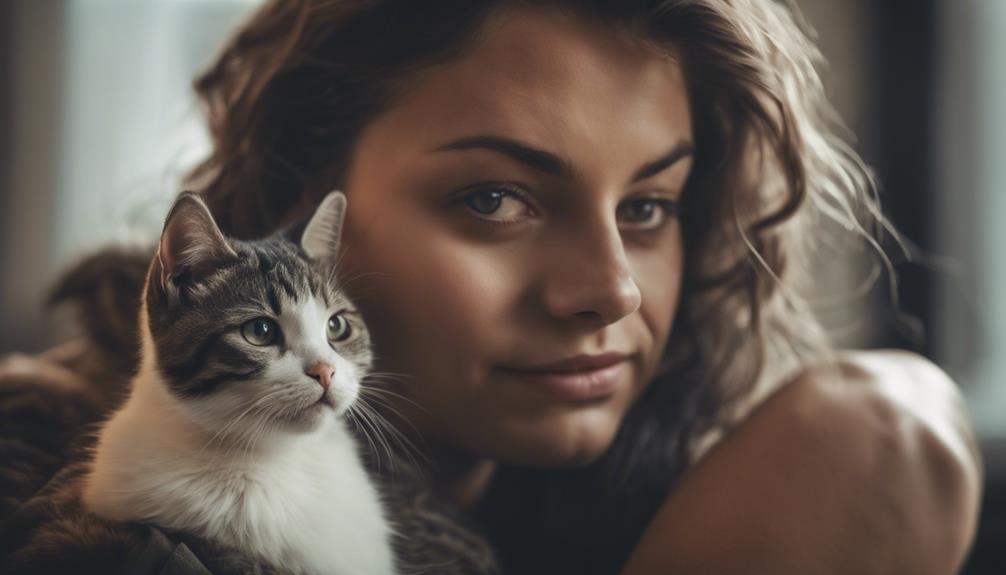 shoulder pet feline companion